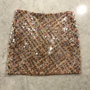 J. Crew Collection Iridescent Sequin Mini Skirt